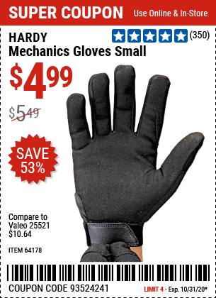 Mechanics Gloves Small