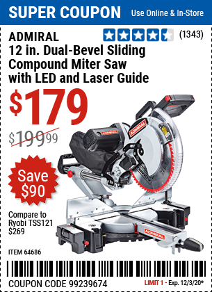 Dual-Bevel Sliding Compound Miter Saw 