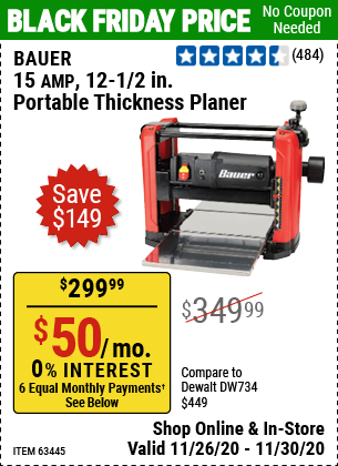 Thickness planer black deals friday