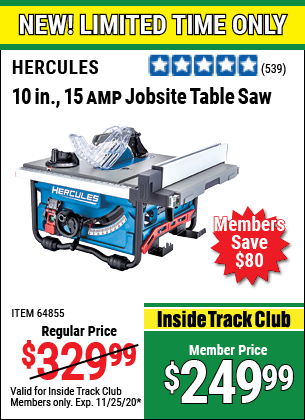 hercules table saw fence upgrade