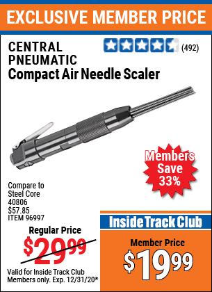 Air Needle Scaler, Central Pneumatic Compact