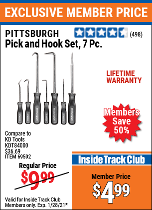 Pick and Hook Set, 7 Piece