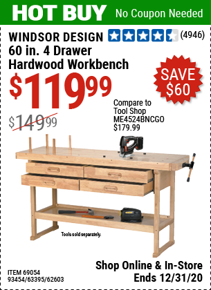 harbor freight hardwood workbench review