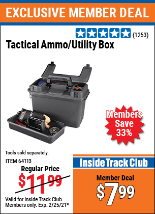 Tactical Ammo/Utility Box for $7.99 – Harbor Freight Coupons
