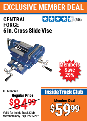 Harbor freight store cross slide vise