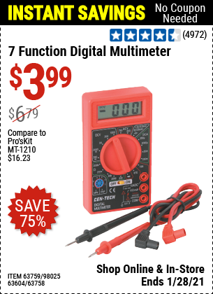 Digital Tester Multimeter Price & Voucher Jan 2024