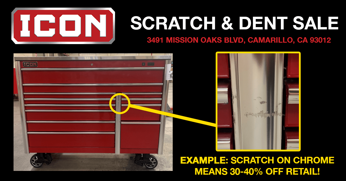 Icon Scratch amp Dent Sale 1 23 21 ONLY at Harbor Freight Distribution 