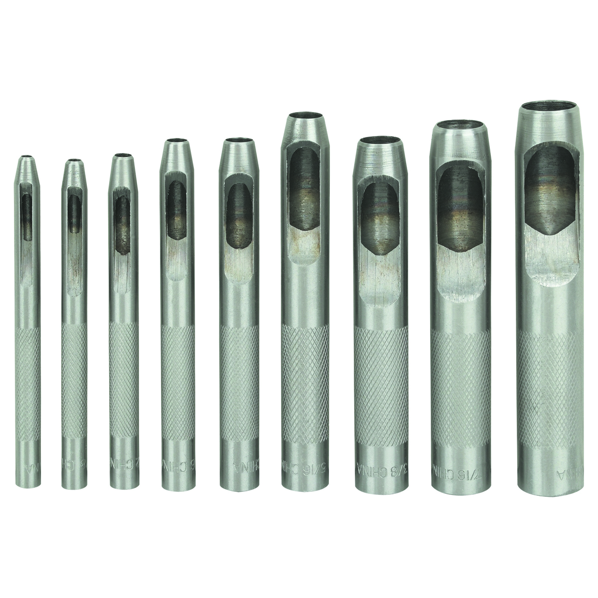 PITTSBURGH Hollow Punch Set 9 Pc. - Item 03838 / 56180