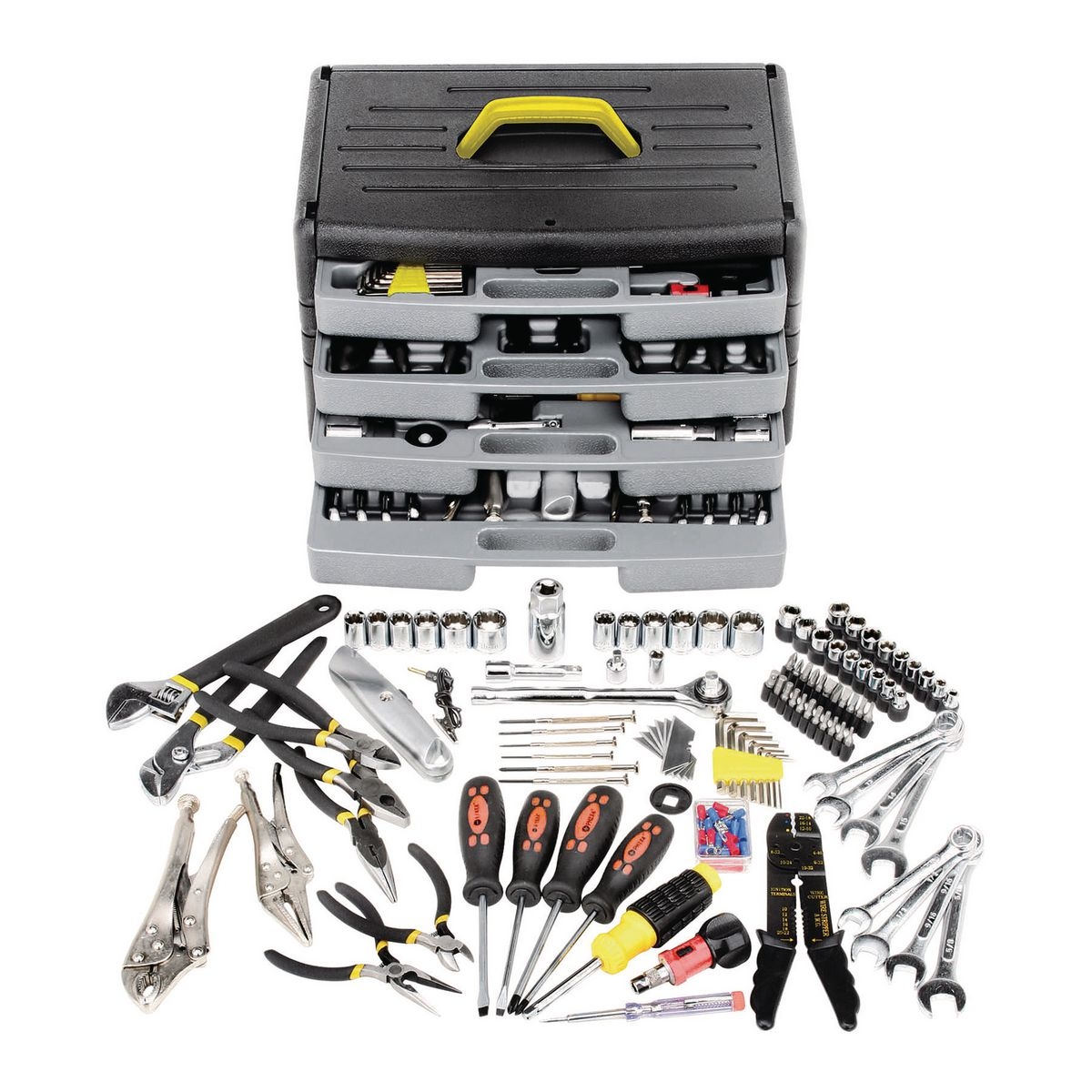 PITTSBURGH Tool Kit with 4-Drawer Chest 105 Pc. - Item 04030 / 61591 / 69323 / 69380