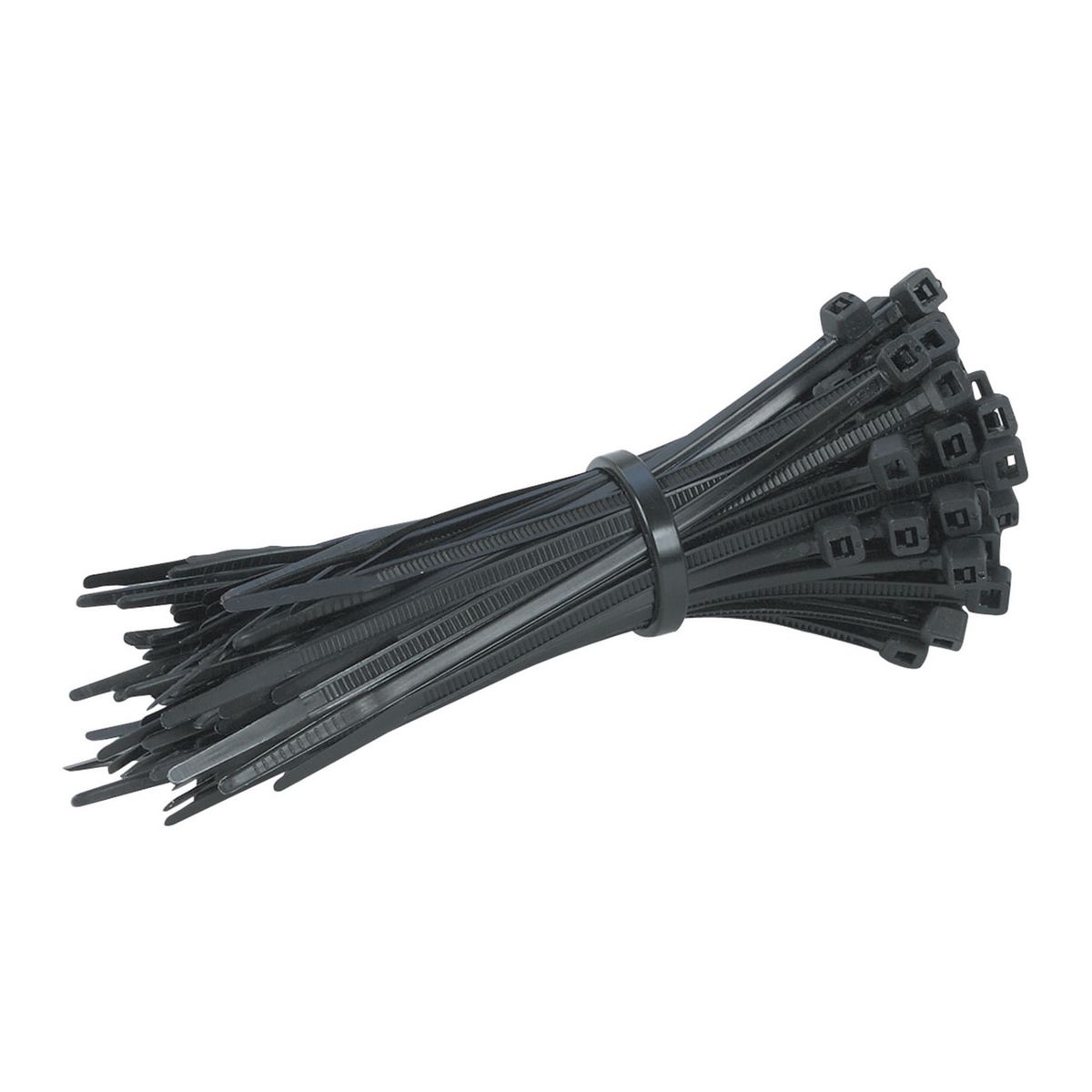 STOREHOUSE 5 in. Black Cable Ties 100 Pk. - Item 60254 / 40687 / 69406