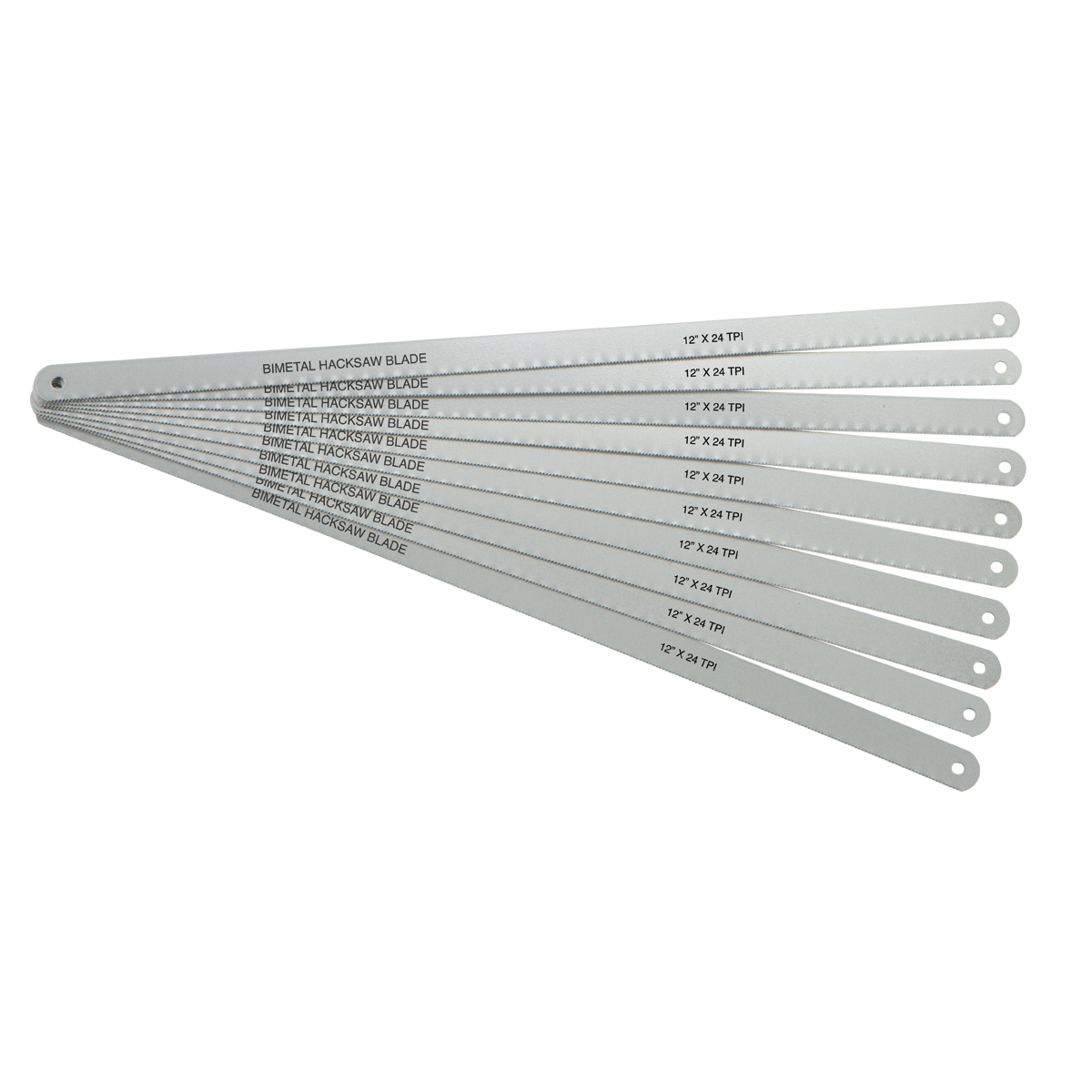 PORTLAND 12 in. 24 TPI Bi-metal Hacksaw Blades 10 Pk. - Item 60285 / 38759