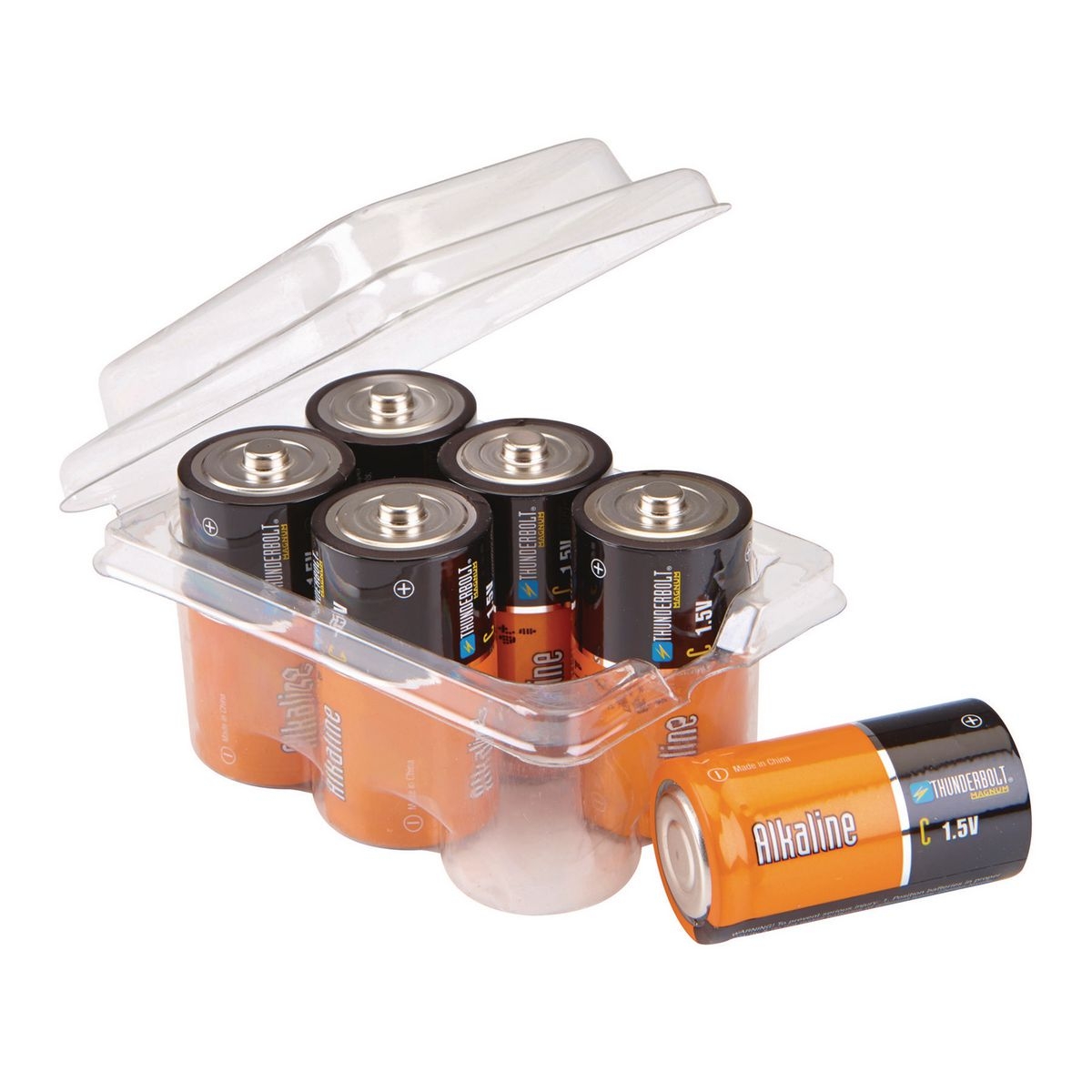 THUNDERBOLT C Alkaline Batteries - 6 Pk. – Item 61272 / 92406