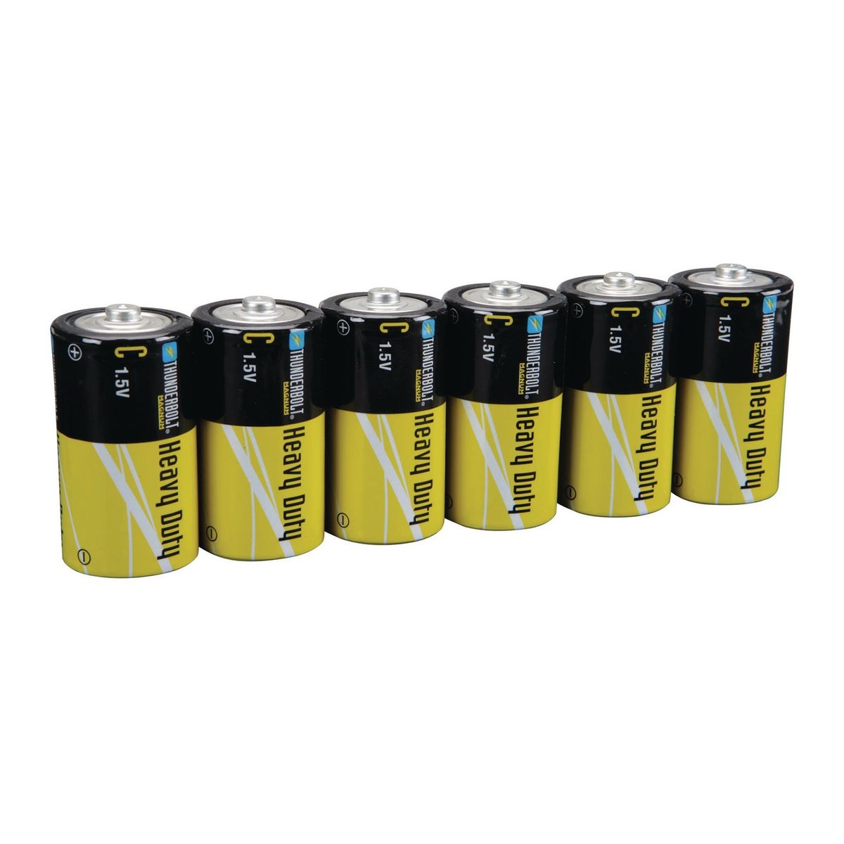 THUNDERBOLT Heavy Duty Batteries C - 6 PK – Item 61274 / 68384 / 61679
