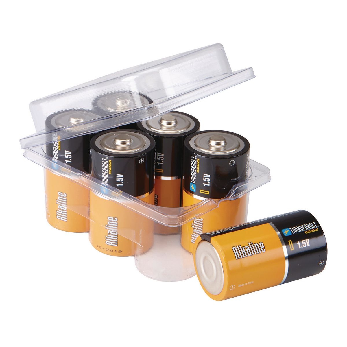 THUNDERBOLT D Alkaline Batteries - 6 Pk. – Item 61279 / 92407