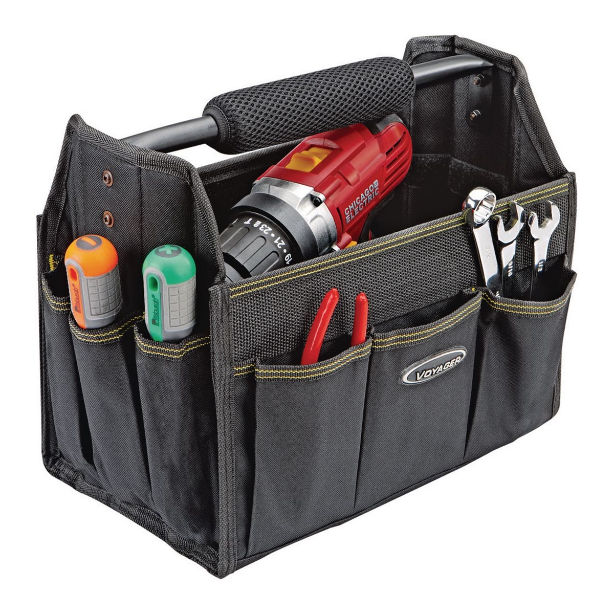 VOYAGER 12 in. Tool Tote with 18 Pockets - Item 61471 / 62350 / 62485
