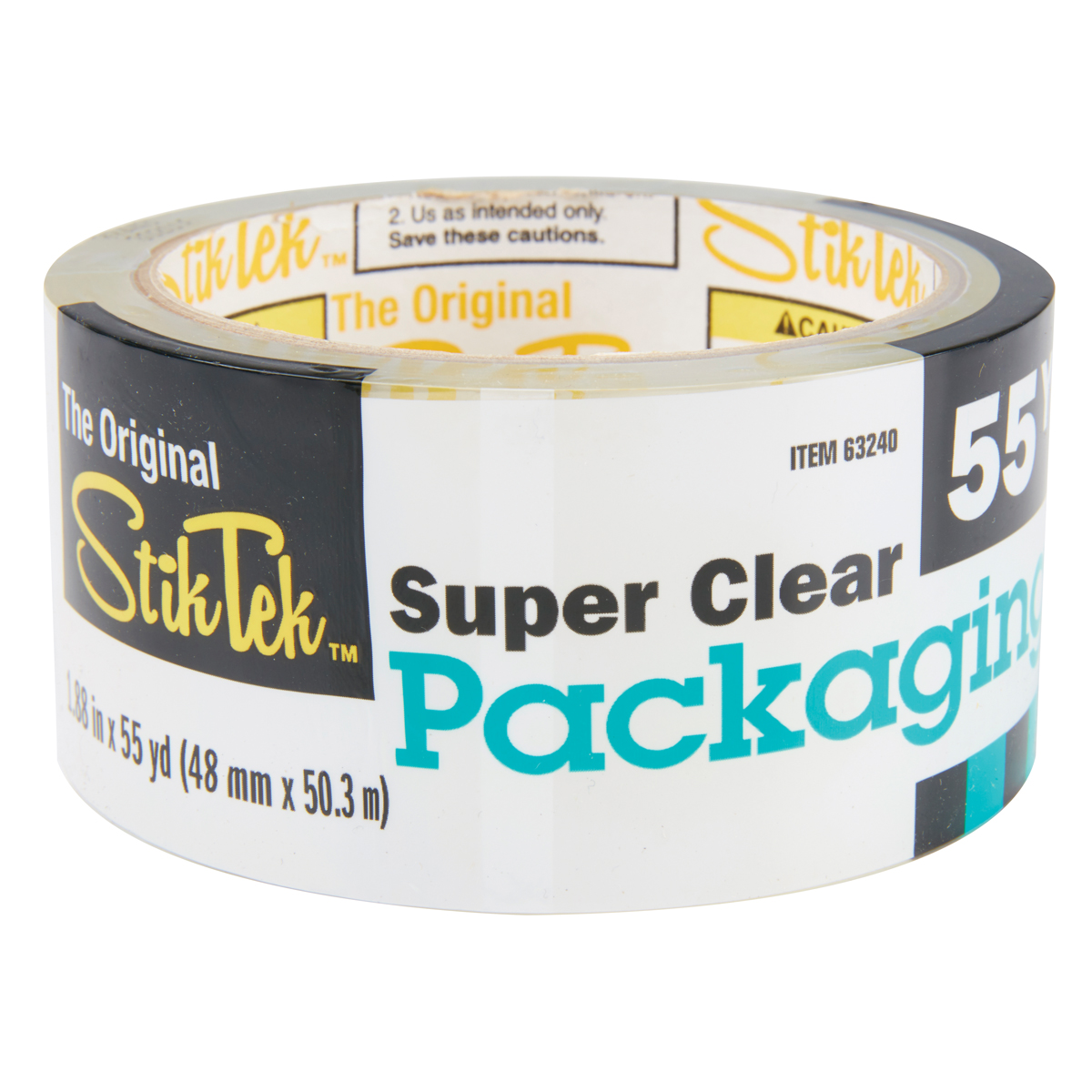 STIKTEK 1.88 in. x 55 Yards Clear Packaging Tape - Item 63240