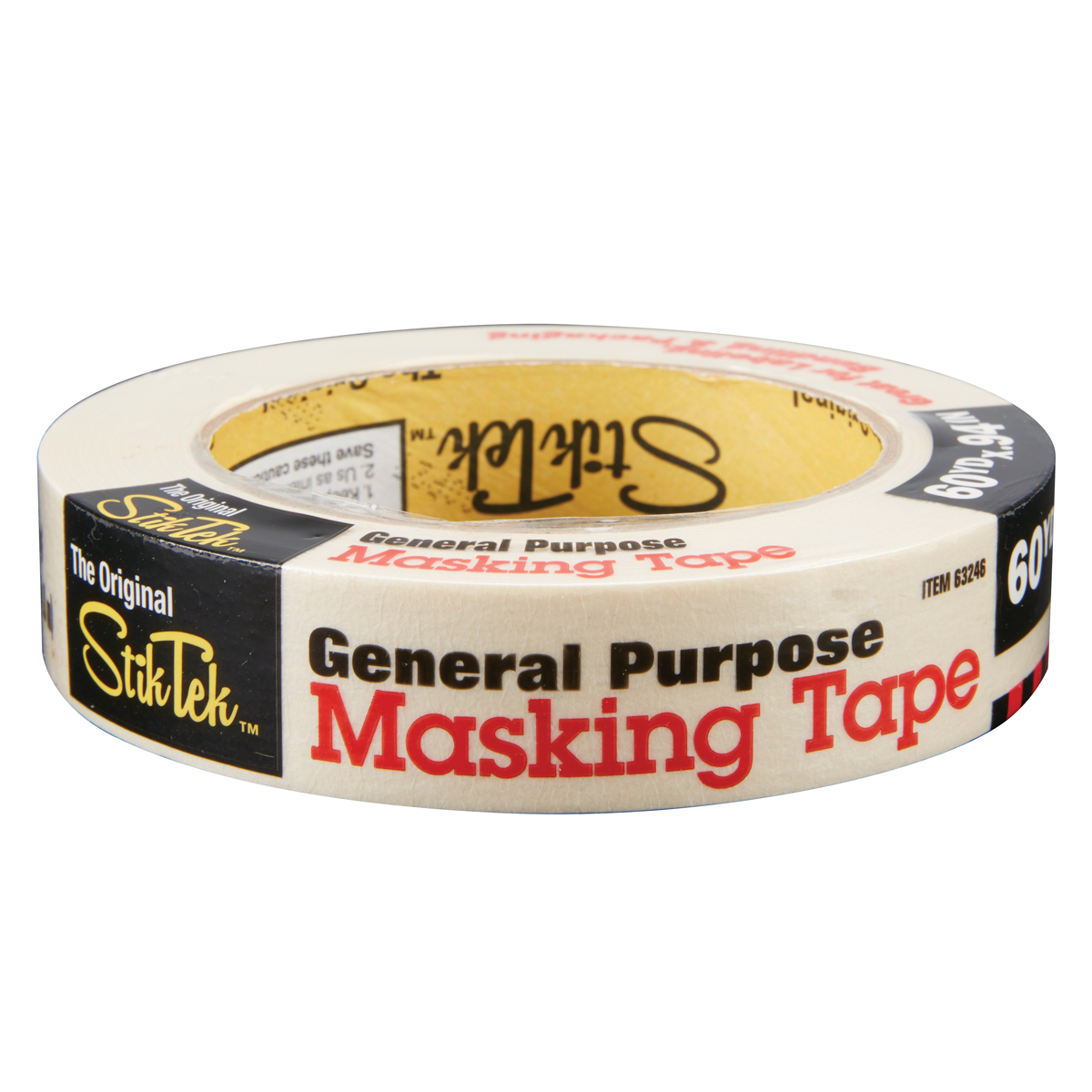 STIKTEK 60 yd. x 0.94 in. General Purpose Masking Tape - Item 63246