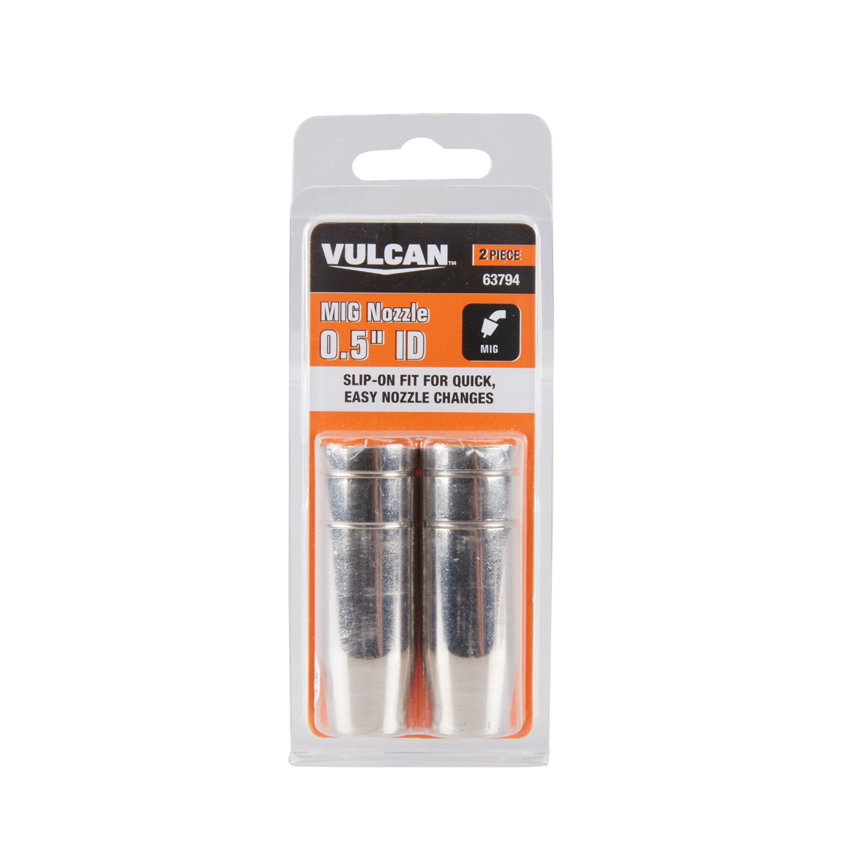 VULCAN MIG Torch Gas Nozzle Set 2 Pc. - Item 63794
