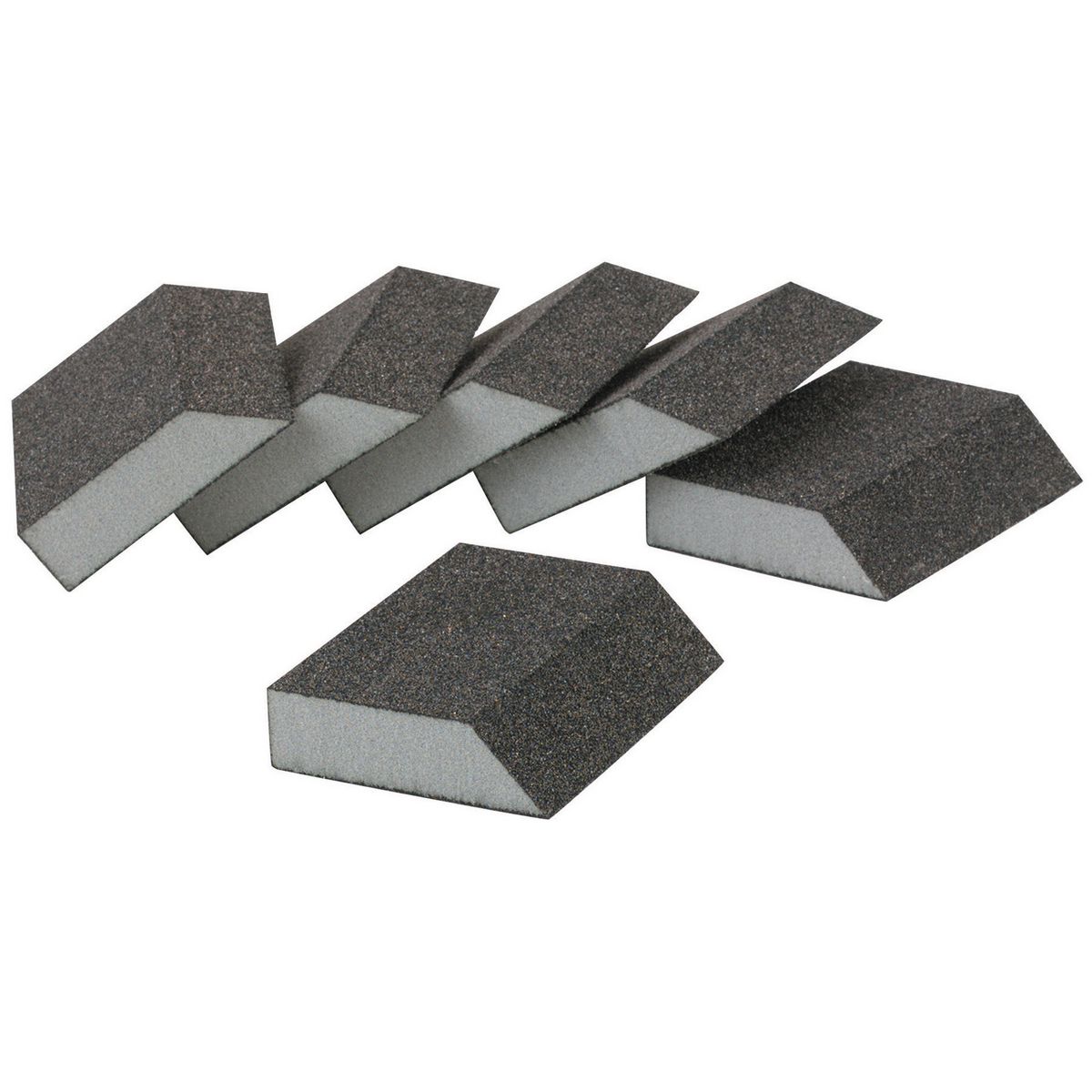 WARRIOR Aluminum Oxide Angled Sanding Sponges - Coarse Grade 6 Pk. - Item 63913 / 90311