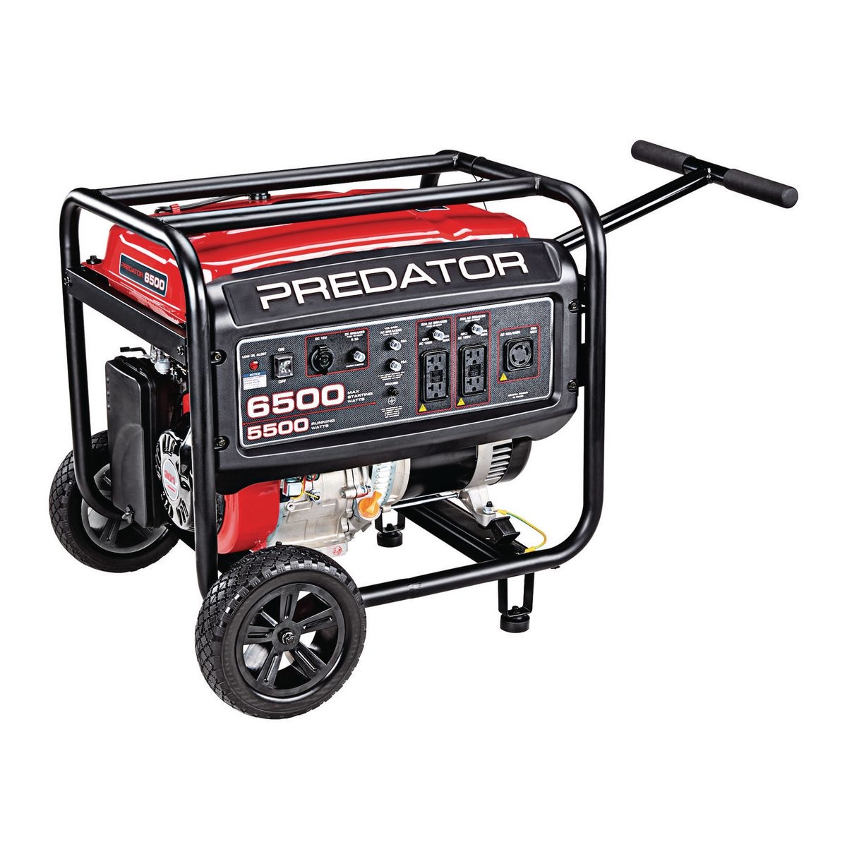 PREDATOR 6500 Watt Max Starting Gas Powered Generator – CARB – Item 63964 / 63965