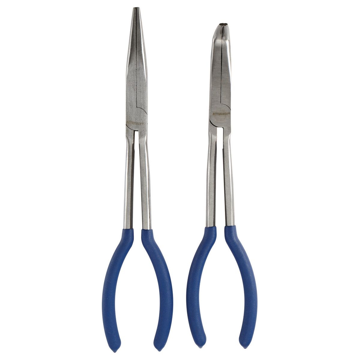 PITTSBURGH 11 in. Straight & 90° Offset Long Reach Pliers 2 Pc. - Item 64081 / 33203 / 61588