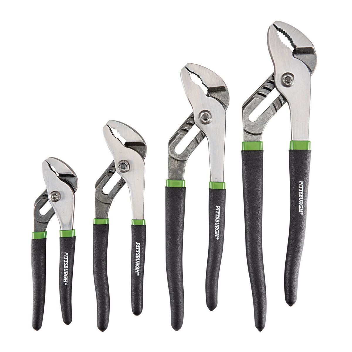 PITTSBURGH Tongue and Groove Joint Pliers Set 4 Pc. - Item 64093 / 43553 / 60817 / 64091 / 64092 / 69376 / 69680