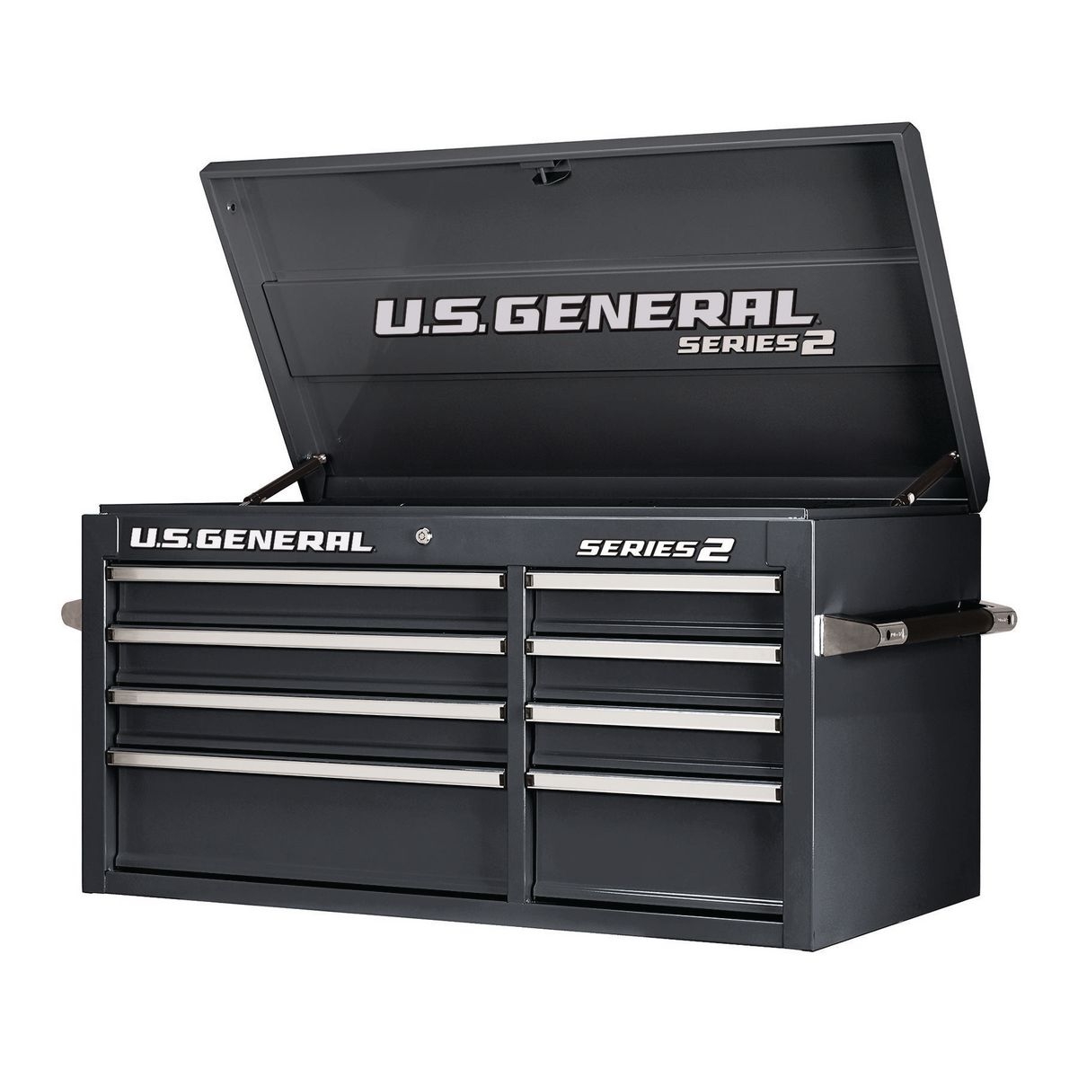 U.S. GENERAL 44 in. Double Bank Black Top Chest - Item 64437 / 64435 / 64436