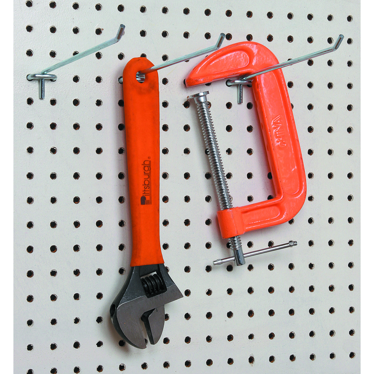 STOREHOUSE 8 in. Straight Pegboard Hooks 3 Pc. - Item 65472