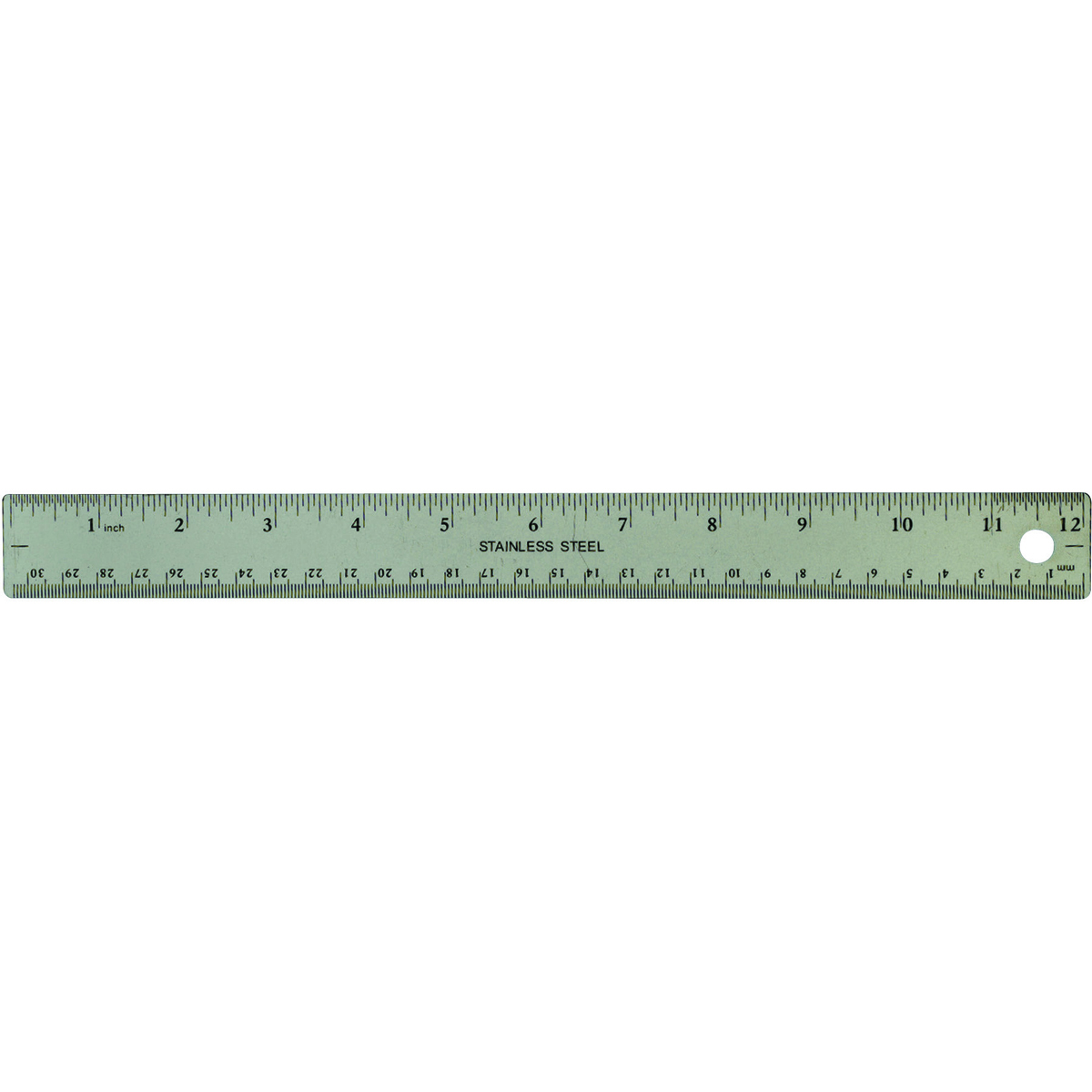 PITTSBURGH 12 In. Stainless Steel Ruler - Item 66199