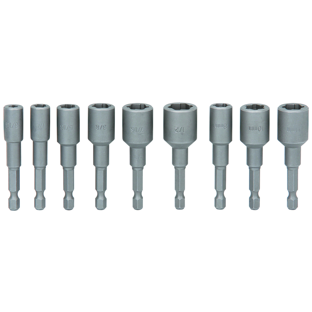 PITTSBURGH 1/4 in. Drive Nut and Bolt Extractor Set 9 Pc. - Item 66566