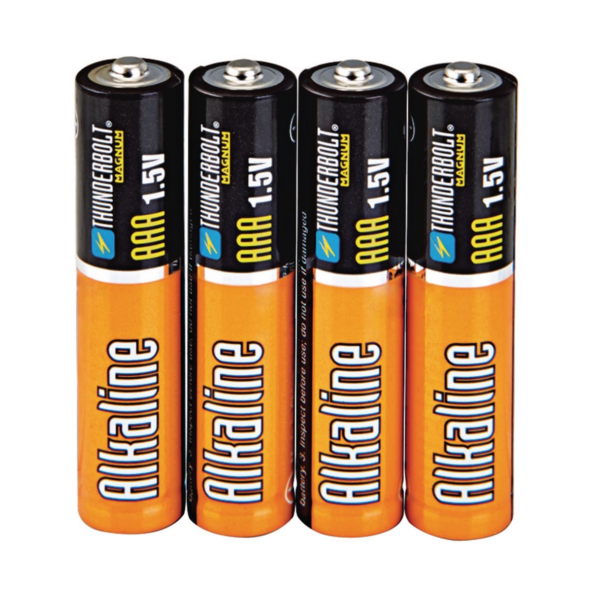 THUNDERBOLT AAA Alkaline Batteries 4 Pk. - Item 67484