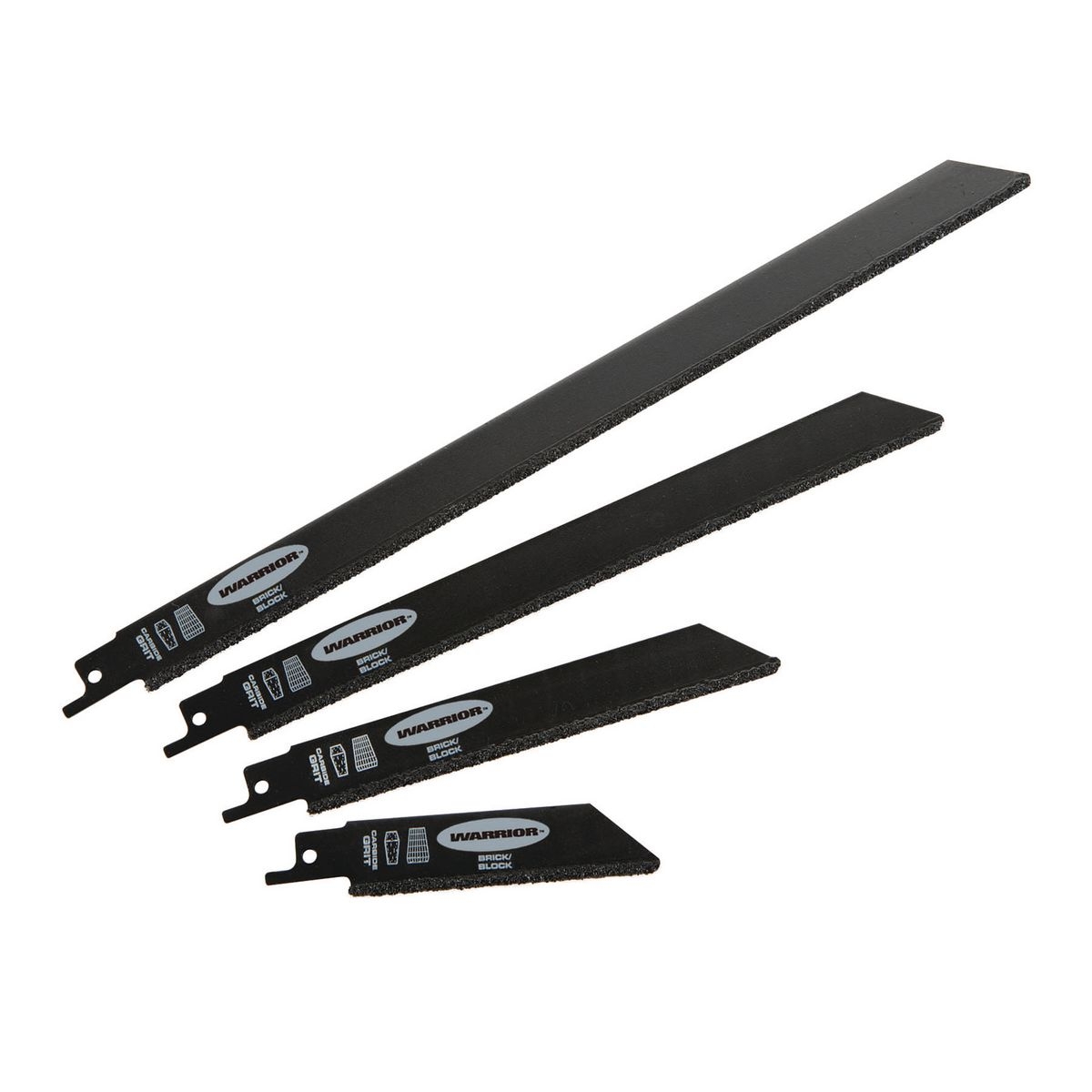 WARRIOR General Purpose Carbide Grit Reciprocating Saw Blade Assortment 4 Pk. - Item 68046 / 68960