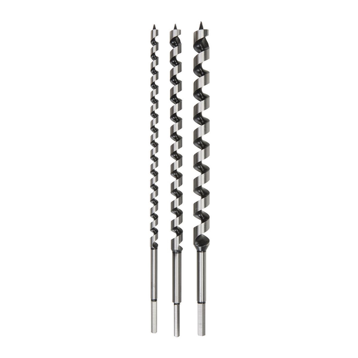 WARRIOR 18 in. Ship Auger Bit Set 3 Pc. - Item 68165 / 61698 / 63105 / 93892