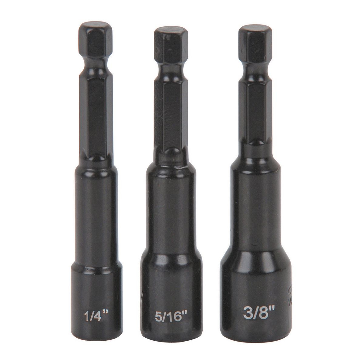 WARRIOR SAE Quick Release Magnetic Nutsetter Set 3 Pc. - Item 68477 / 04830 / 65803 / 90583
