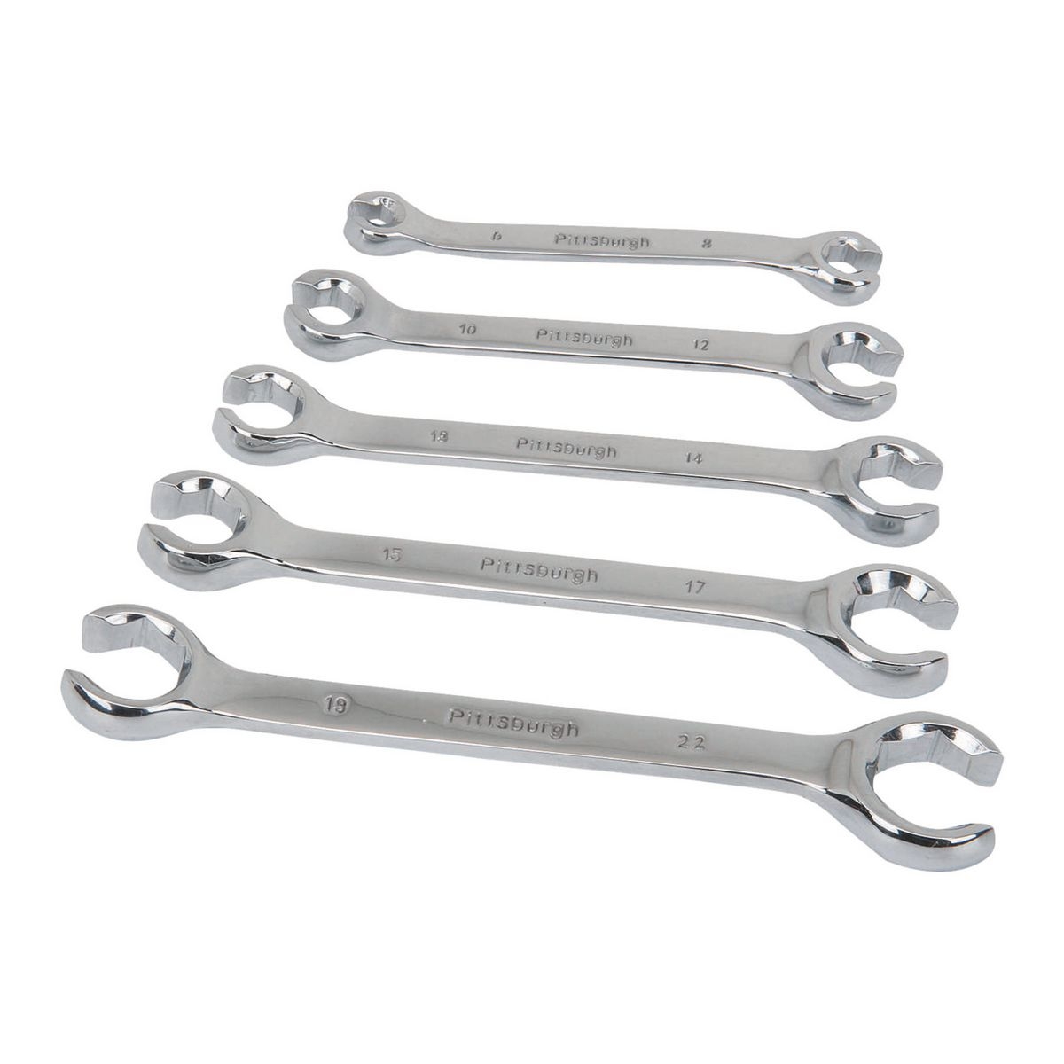 PITTSBURGH Metric Double-End Flare Nut Wrench Set 5 Pc. - Item 68866 / 57109 / 61357
