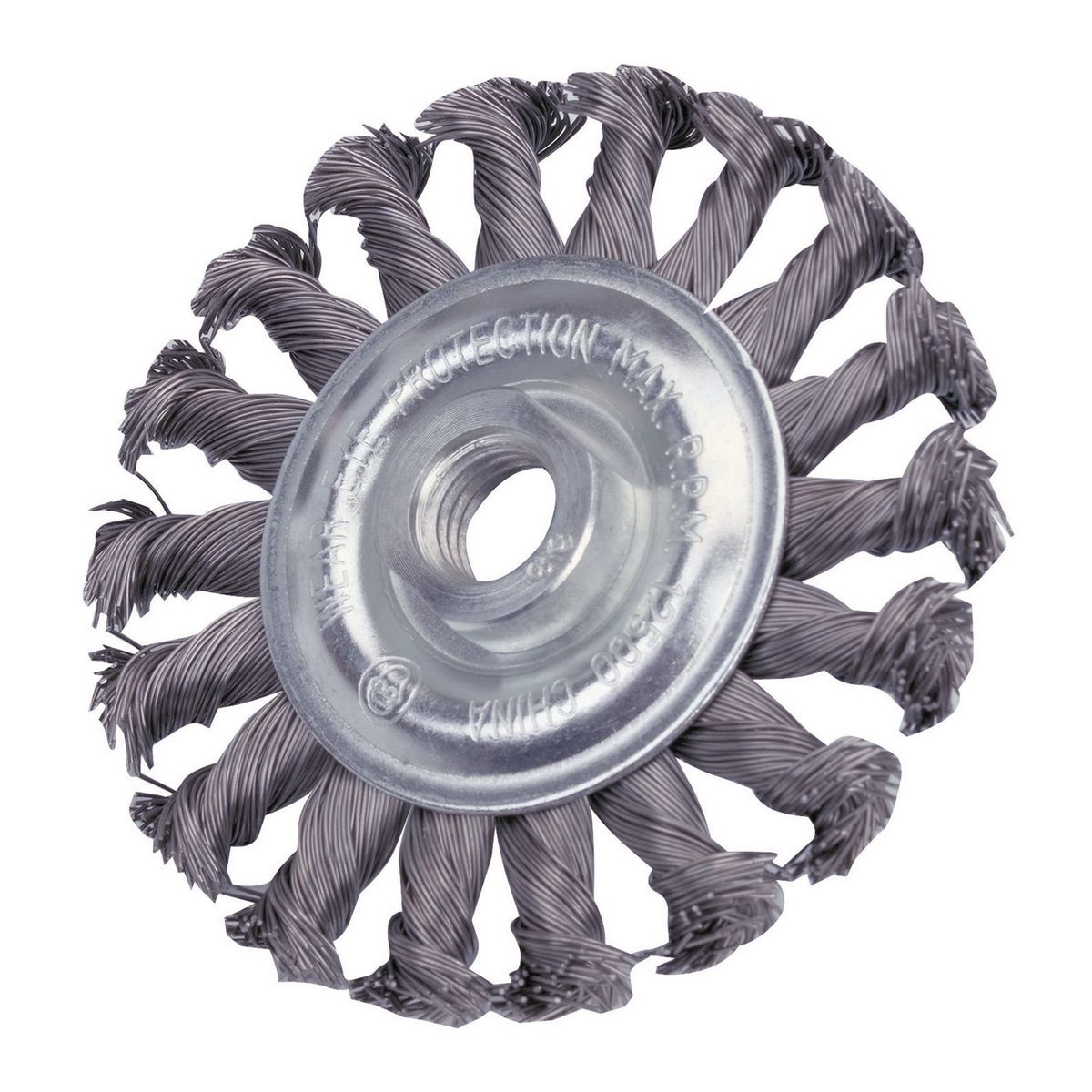 WARRIOR 4 in. Carbon Steel Knotted Wire Wheel - Item 91278 / 60487