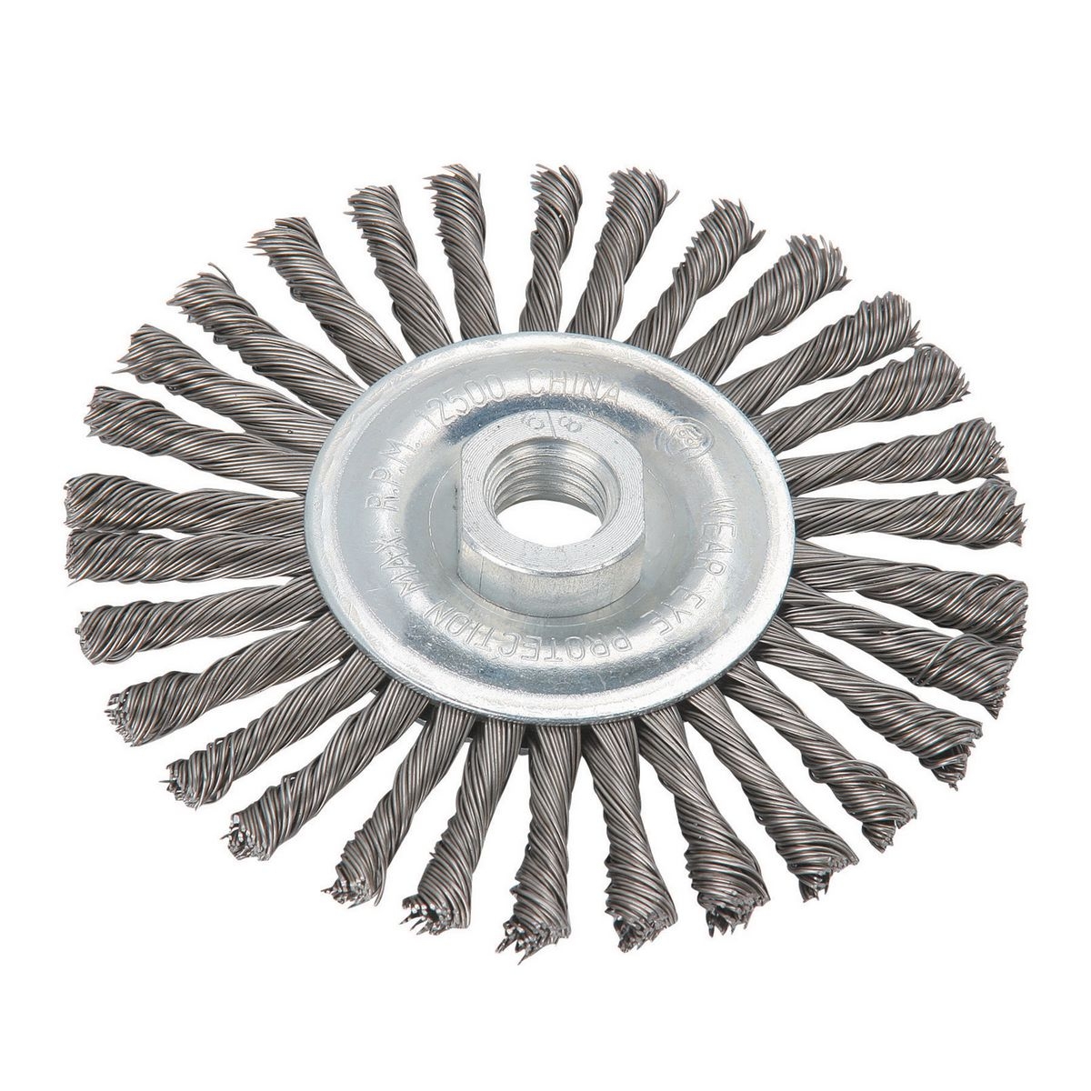 WARRIOR 4-1/2 in. Stainless Knotted Wire Wheel - Item 91282 / 60490