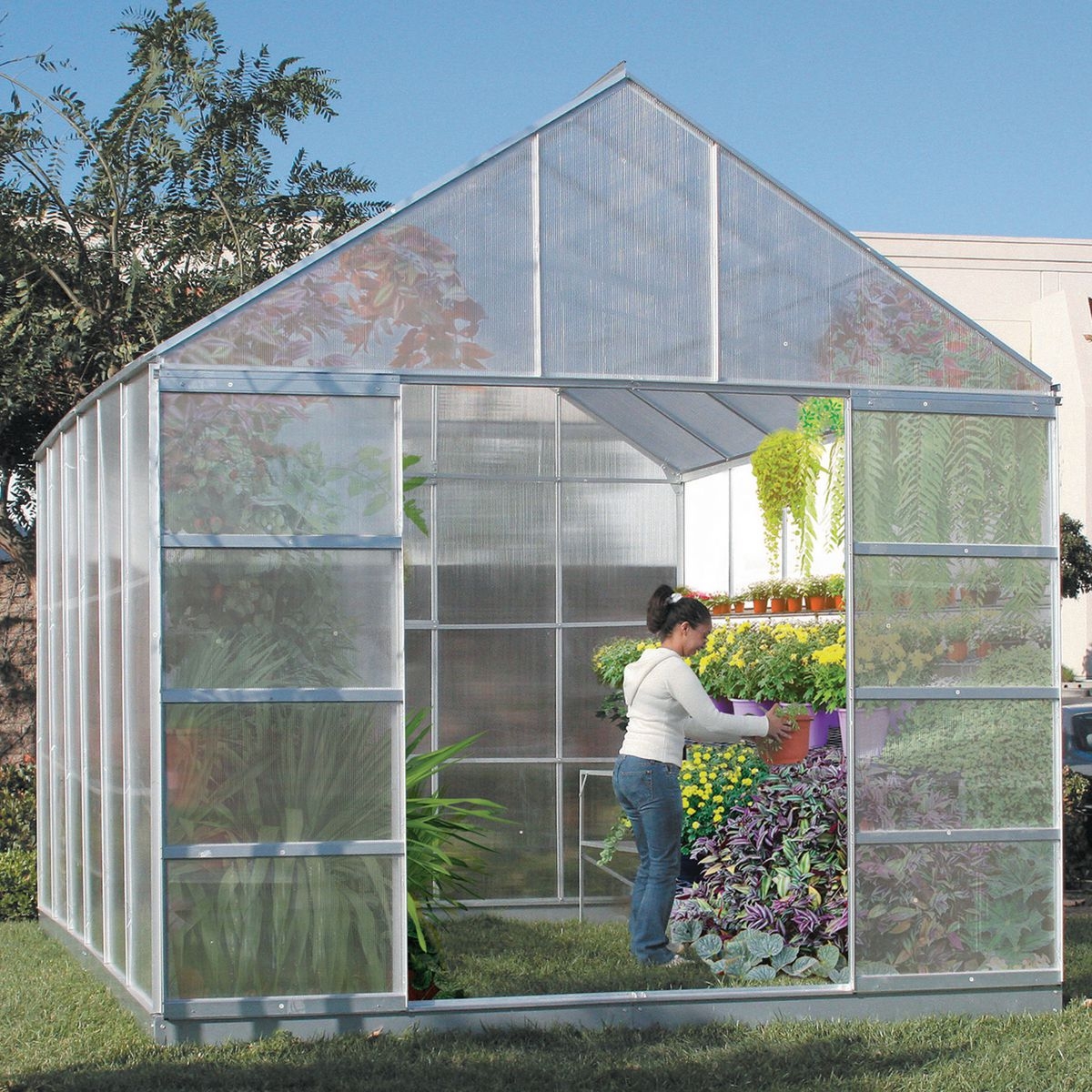 ONE STOP GARDENS 10 ft. x 12 ft. Greenhouse with 4 Vents - Item 93358 / 63353 / 69893