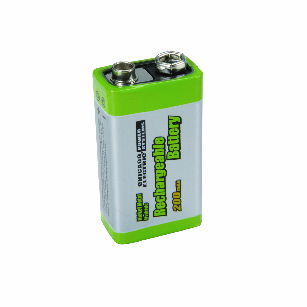 THUNDERBOLT 9V 200 mAh High Capacity NiMH Rechargeable Battery Pk. - Item 97865