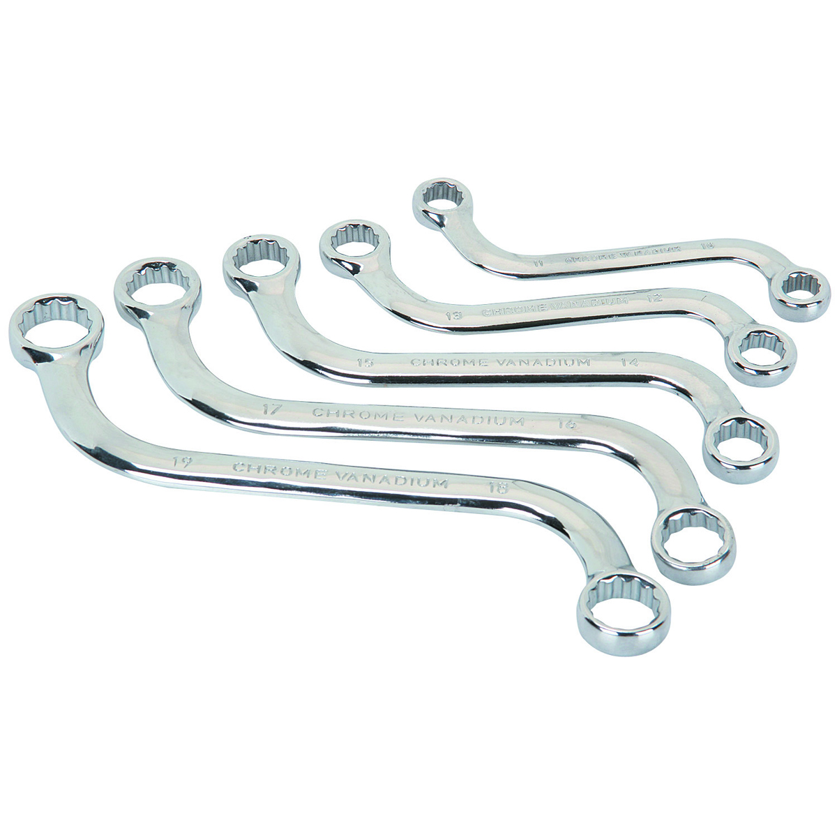PITTSBURGH Metric S-Type Obstruction Wrench Set 5 Pc. - Item 99699