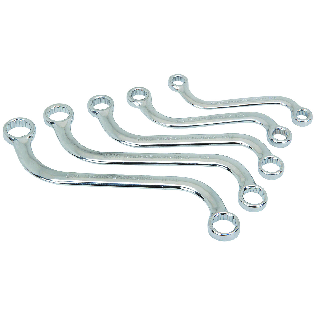 PITTSBURGH SAE S-Type Obstruction Wrench Set 5 Pc. - Item 99700