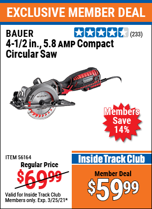 5.8 Amp Compact Circular Saw 