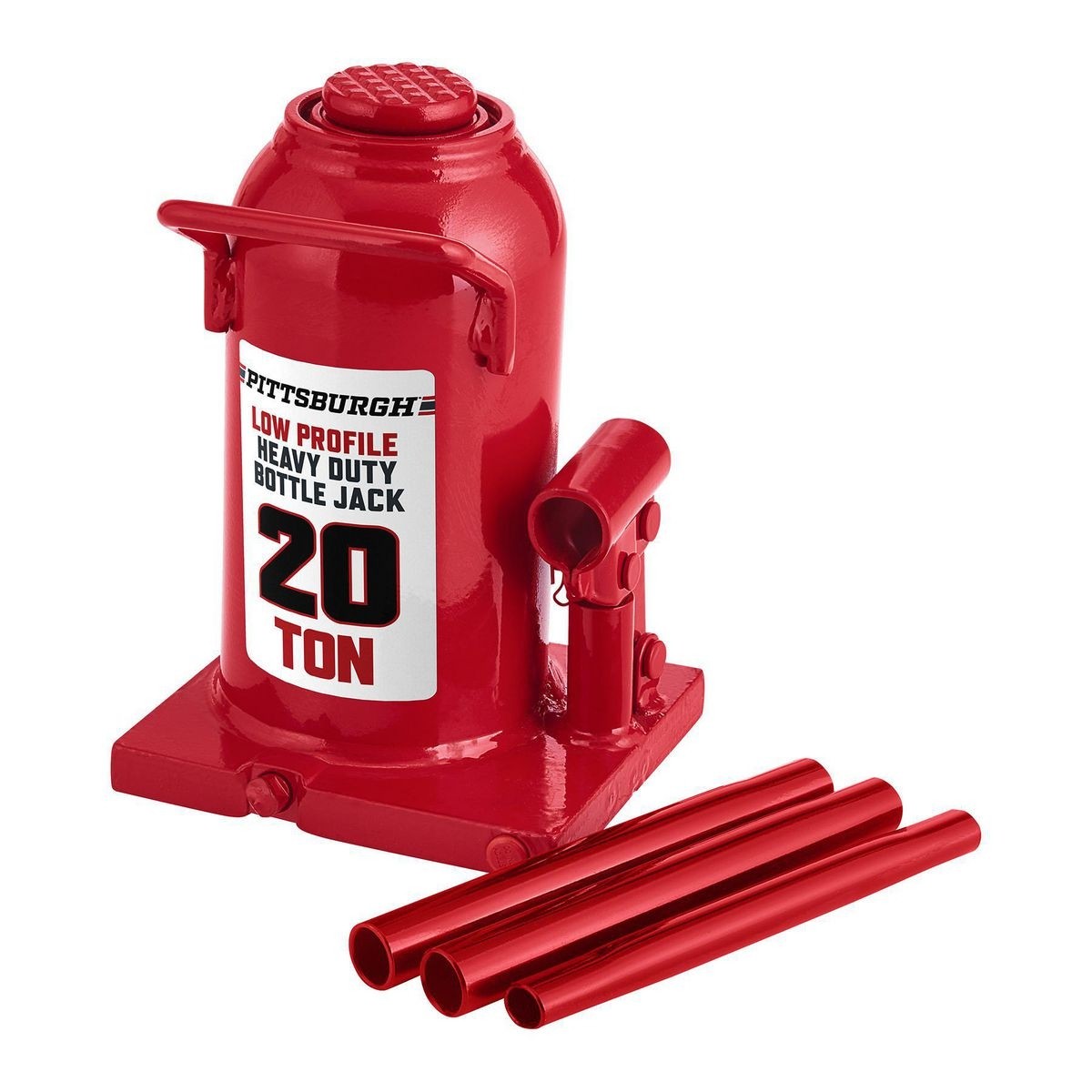 PITTSBURGH 20 Ton Hydraulic Low Profile Bottle Jack – Item 56735