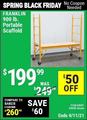 franklin 900 lb. portable scaffold