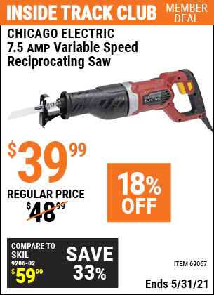 CHICAGO ELECTRIC 7.5 Amp Heavy Duty 