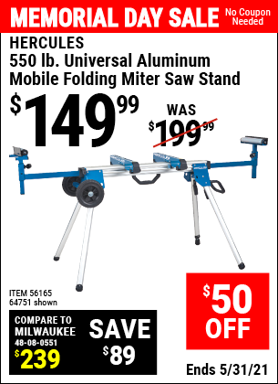 Miter saw stand harbor deals freight coupon