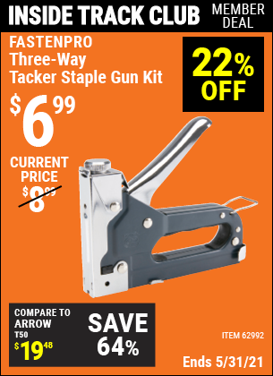 Three-Way Tacker Staple Gun Kit