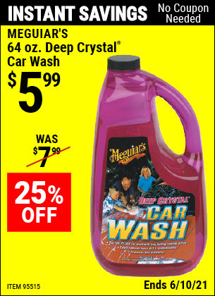 Meguiar's Deep Crystal Car Wash Solution, 64 fl oz - Fry's Food Stores