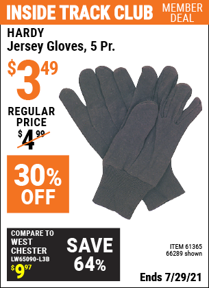 harbor freight jersey gloves