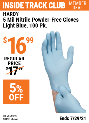 harbor freight nitrile gloves 5 mil